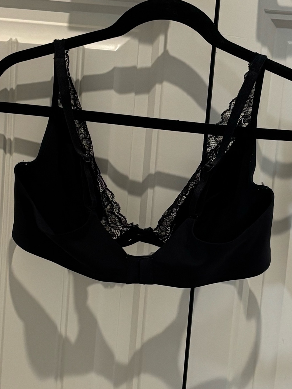Soma Black Lace-Trim Plunge Bra - Picture 3 of 5